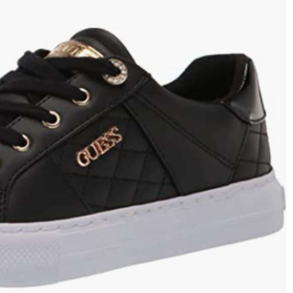 NEW Guess Womens Loven Sneaker 6.5 Black Quilted - Picture 7 of 7